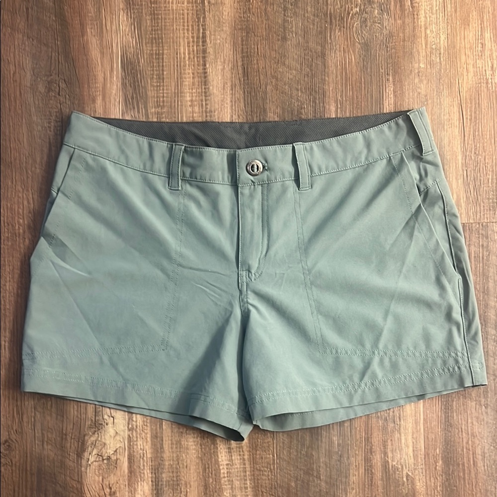 Women's active hiking shorts- olive green size 8